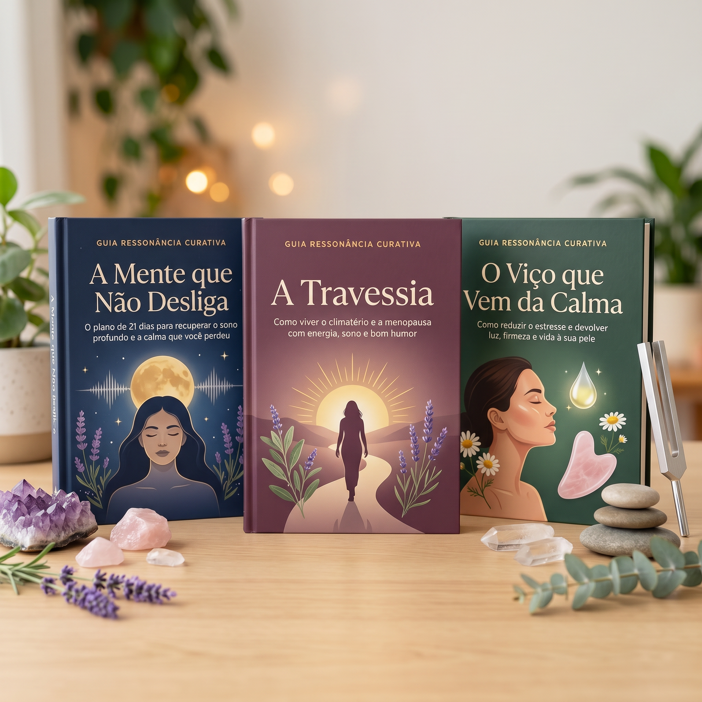 Kit Bem-Estar Completo — 3 E-books (Sono, Menopausa e Pele)